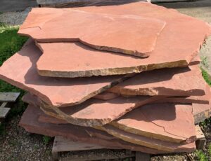 Red Rocy Mtn Flagstone Slabs